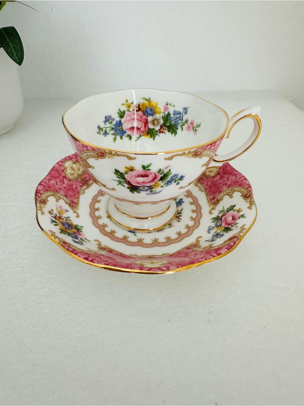 NWT Royal Albert Lady Carlyle  Demitasse Cup & Saucer Set Bone China